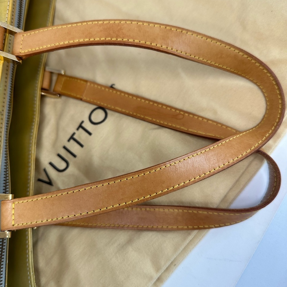 LOUIS VUITTON VINTAGE VERNIS NOISETTE TOTE GUC​ - Picture 9 of 15